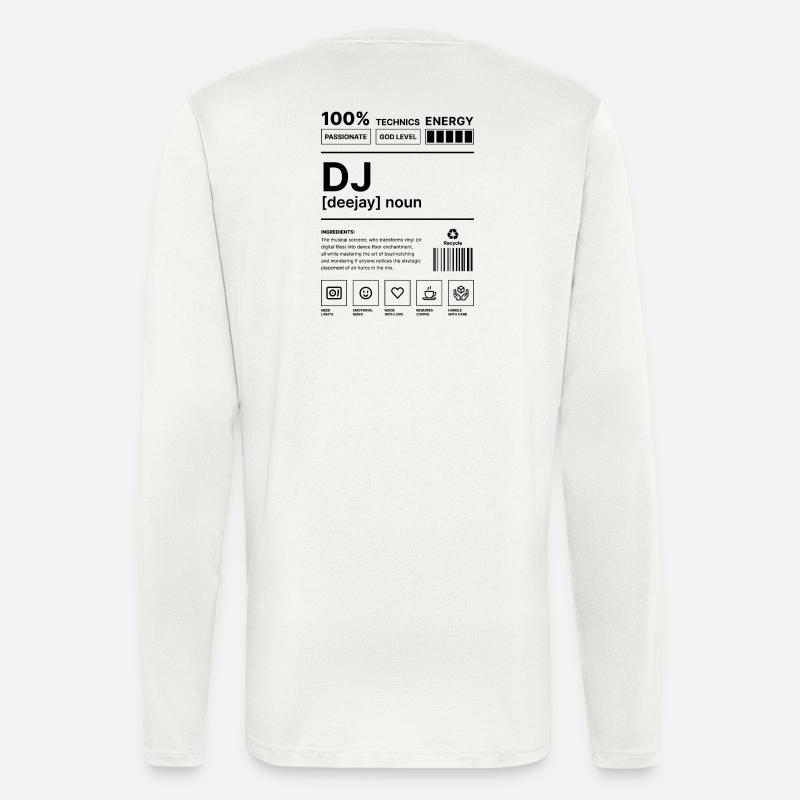 Deejay Vibes Black - Longsleeve - made by SPREAD  - OFF WHITE