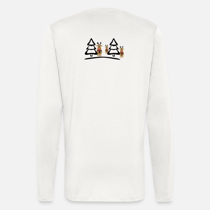 Weihnachten Rentiere Crew - Langarmshirt - made by SPREAD  - OFF WHITE