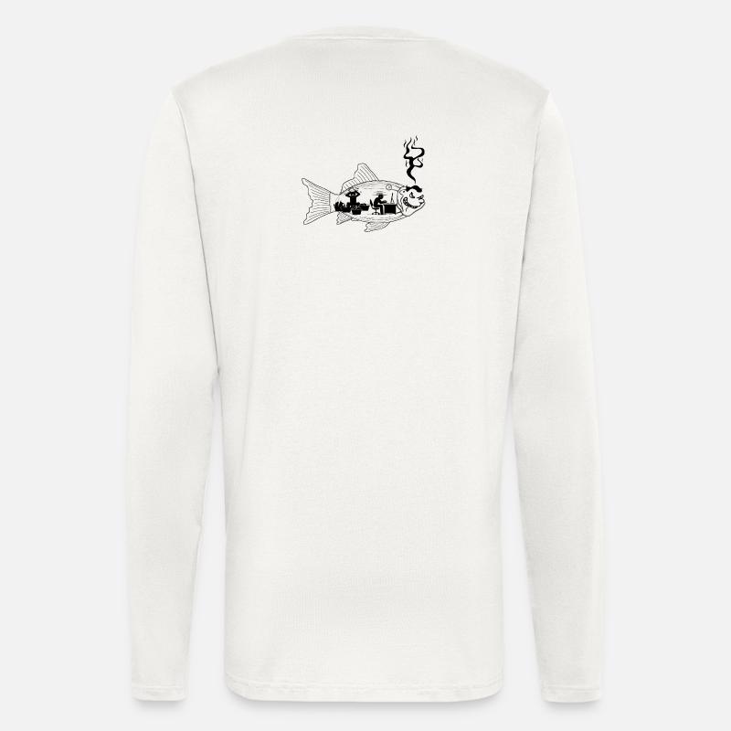 the fish stinks from the head - Longsleeve - made by SPREAD - OFF WHITE
