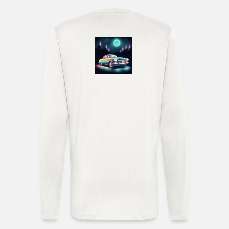 Retro Auto - Langarmshirt - made by SPREAD  - OFF WHITE