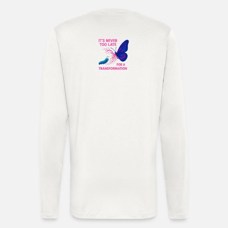 Neon Butterfly – It’s Never Too Late - Langarmshirt - made by SPREAD  - OFF WHITE