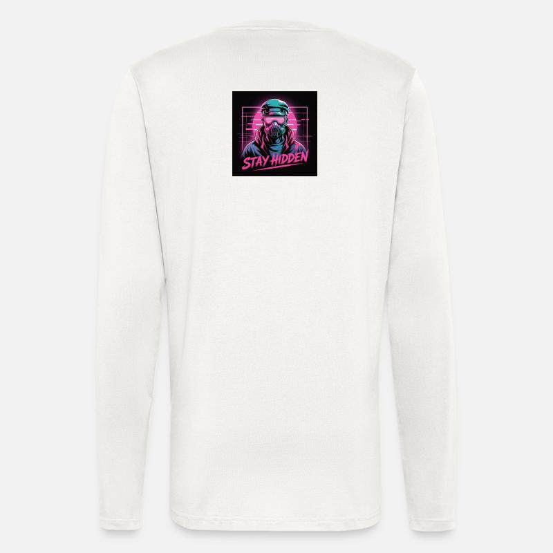 Stay Hidden Neon Mask - Longsleeve - made by SPREAD  - OFF WHITE