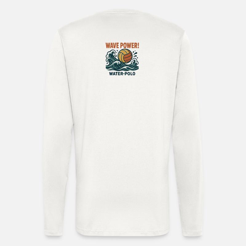 Wave Power Water Polo - Longsleeve - made by SPREAD  - OFF WHITE