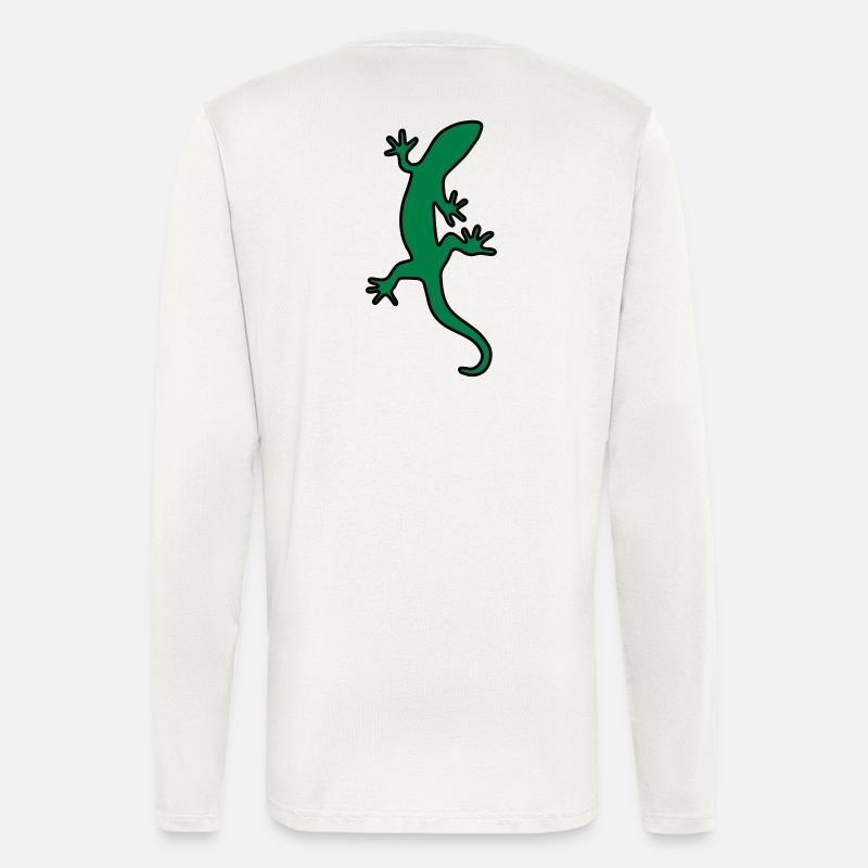Eidechse Salamander Gecko - Langarmshirt - made by SPREAD  - OFF WHITE