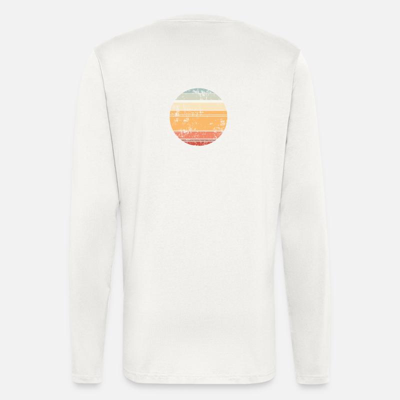 Retro Sunset Background Circle - Longsleeve - made by SPREAD  - OFF WHITE