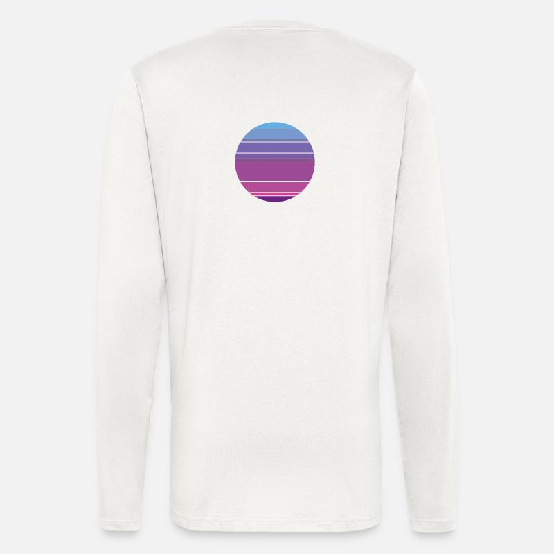 Retro Sunset Background Circle - Longsleeve - made by SPREAD  - OFF WHITE