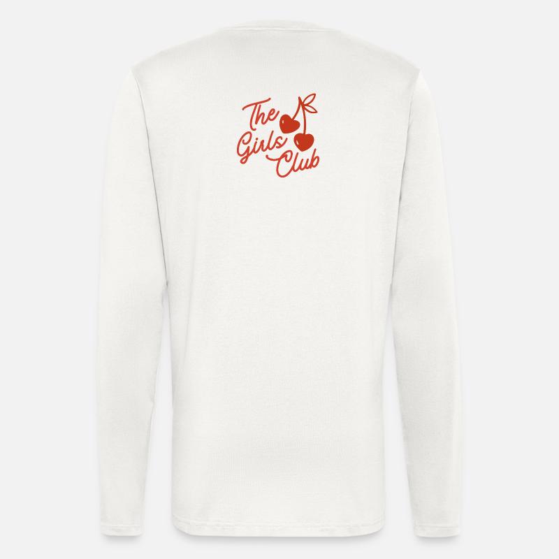 Das Mädchenclub-Kirsch-Skript - Langarmshirt - made by SPREAD  - OFF WHITE