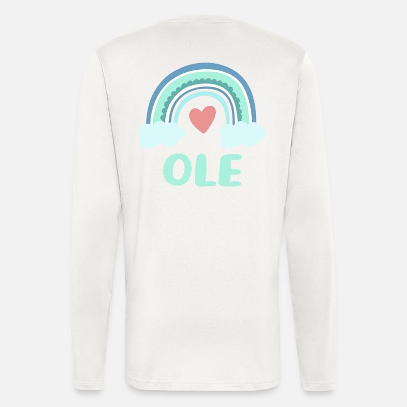 Ole Name Rainbow Baby - Longsleeve - made by SPREAD  - OFF WHITE