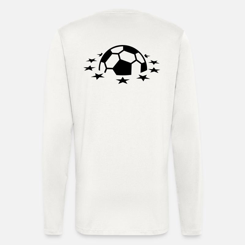 Fußball-Planet / soccer planet (1c) - Longsleeve - made by SPREAD  - OFF WHITE