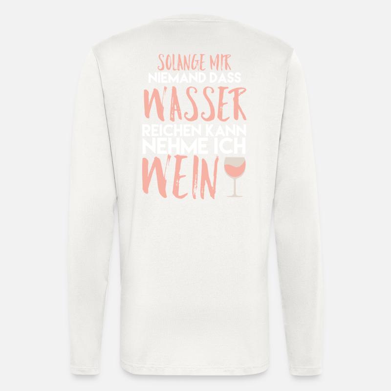 Wein Spruch - Langarmshirt - made by SPREAD  - OFF WHITE