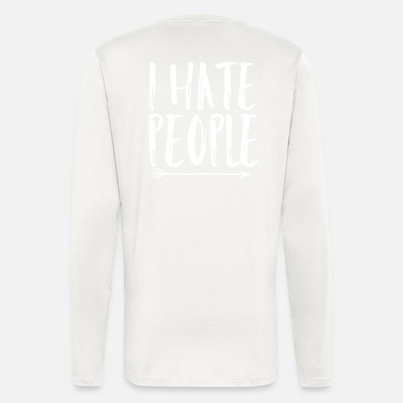 I hate people - Longsleeve - made by SPREAD  - OFF WHITE