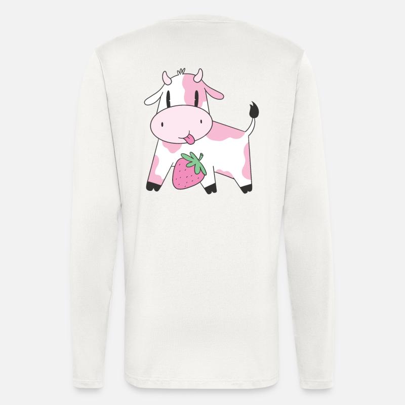 Strawberry Cow - Langarmshirt - made by SPREAD  - OFF WHITE