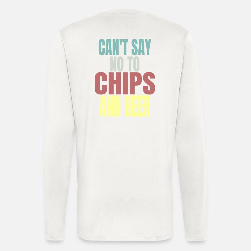 Chips und Bier - Langarmshirt - made by SPREAD  - OFF WHITE