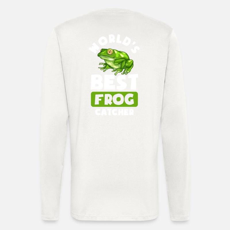 Meilleur attrape-grenouille - Manches longues bio décontracté fabriqué en UE - OFF WHITE