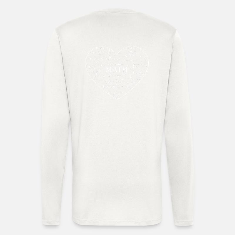 Math math love mathematicians - Longsleeve - made by SPREAD  - OFF WHITE