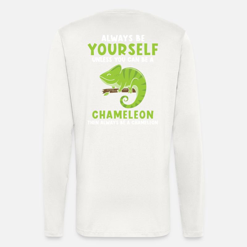 Chameleon saying funny - Longsleeve - made by SPREAD  - OFF WHITE
