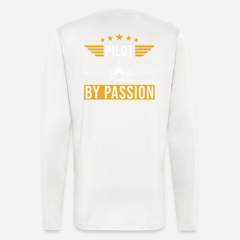 Pilot Spruch Geschenk Piloten - Langarmshirt - made by SPREAD  - OFF WHITE