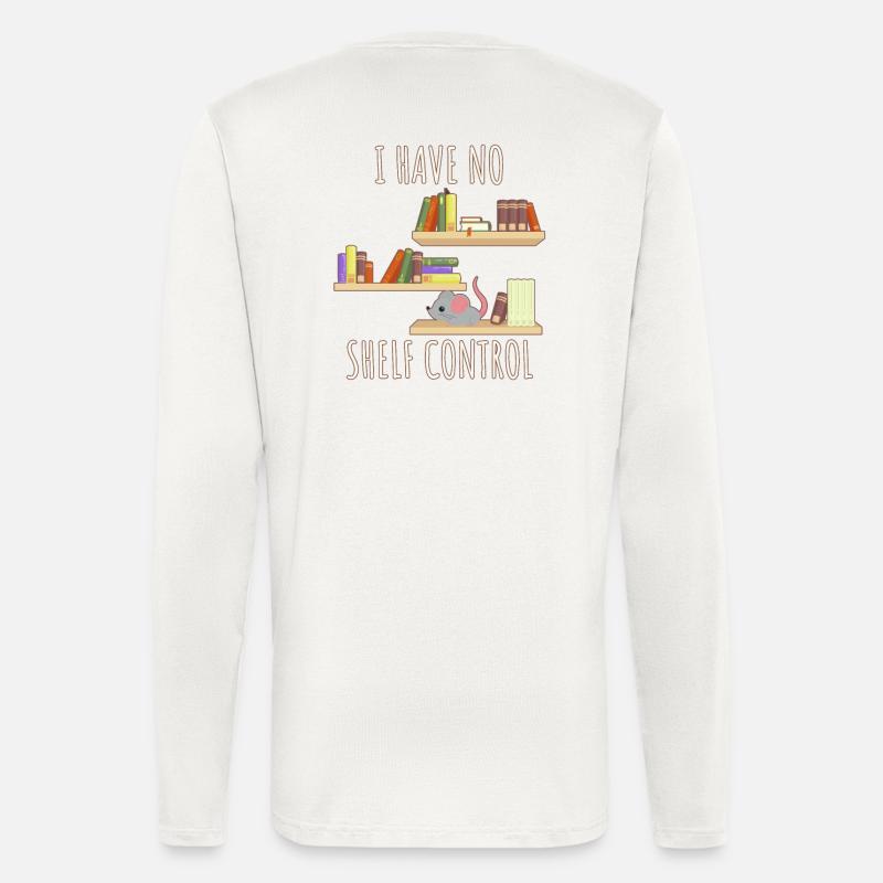 I have no Shelf Control - Manches longues bio décontracté fabriqué en UE - OFF WHITE