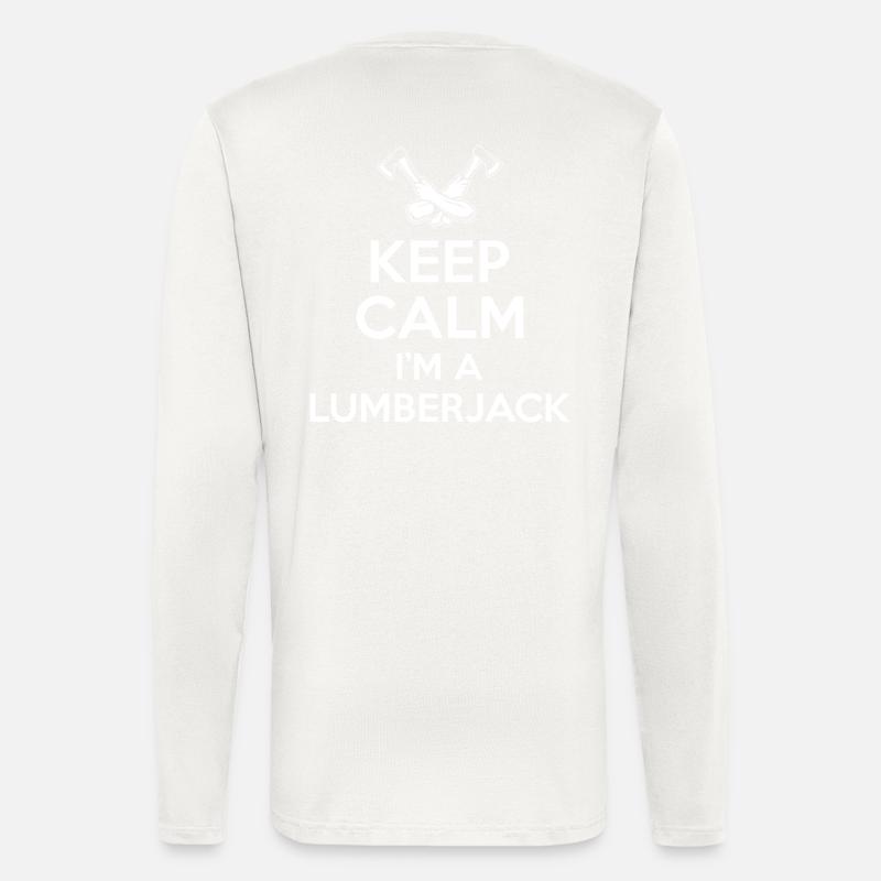 Keep Calm Lumberjack - Longsleeve - made by SPREAD - OFF WHITE