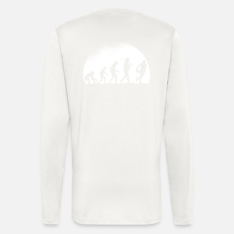 Evolution Rugby - Manches longues bio décontracté fabriqué en UE - OFF WHITE