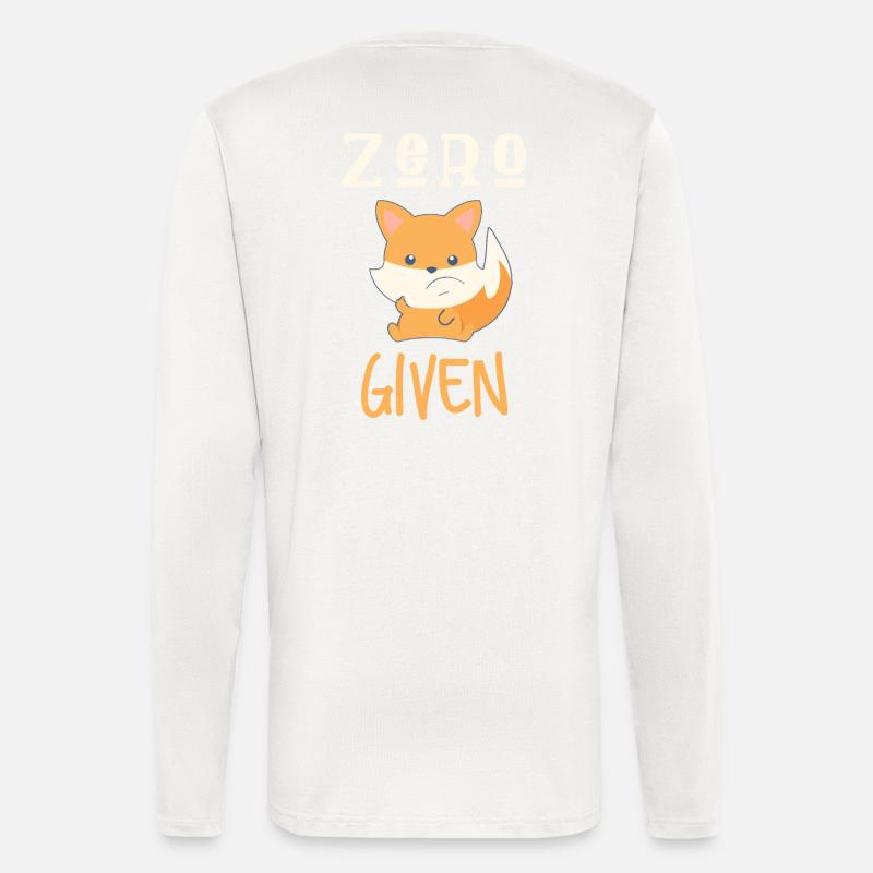 Zero Fox Given - Manches longues bio décontracté fabriqué en UE - OFF WHITE