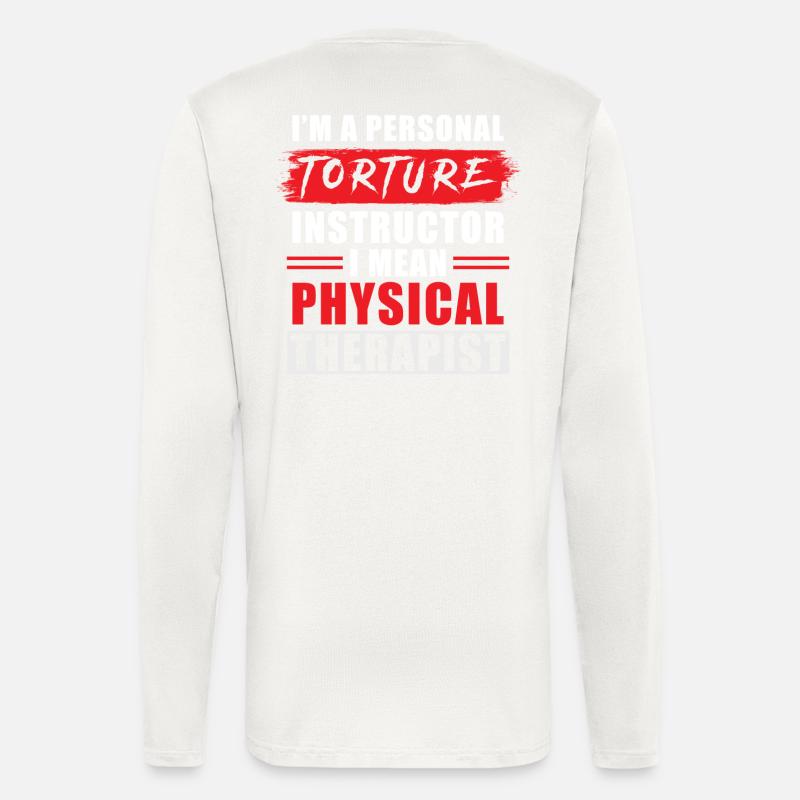 Physiotherapeut Geschenk - Langarmshirt - made by SPREAD  - OFF WHITE