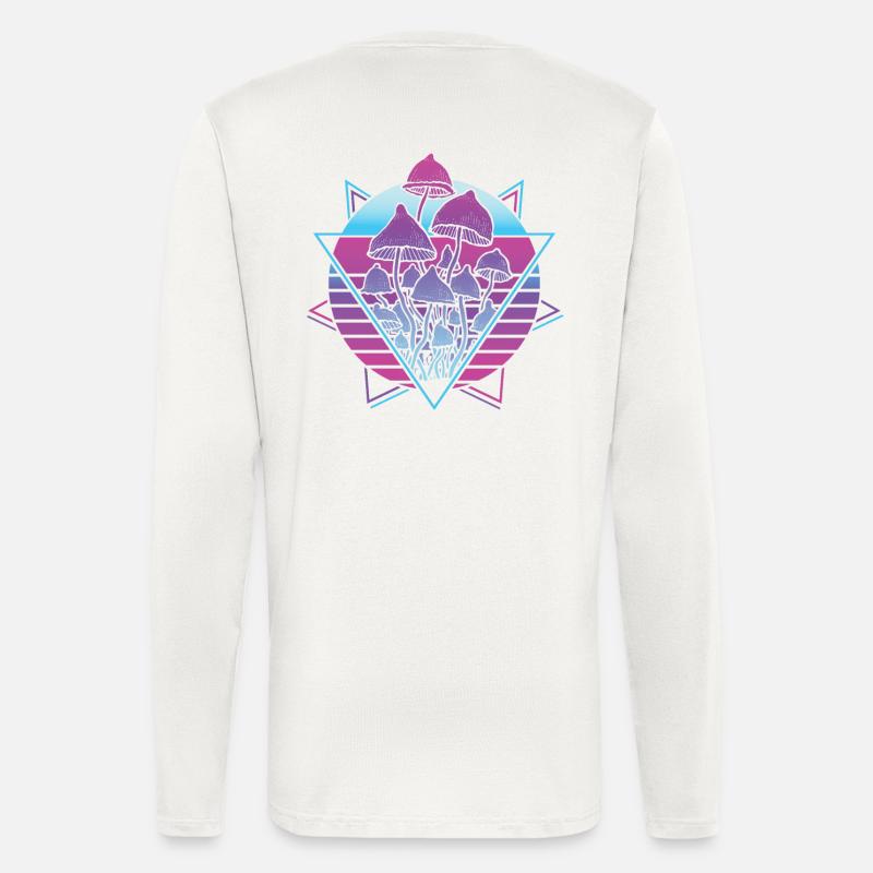 Pilze Vaporwave - Langarmshirt - made by SPREAD  - OFF WHITE