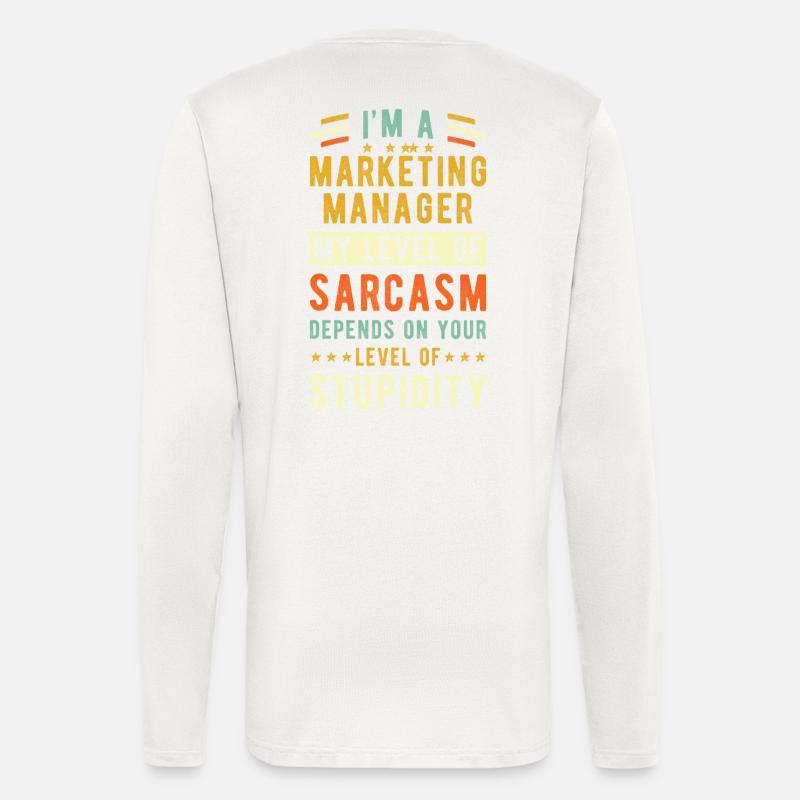Marketing Manager Geschenk - Langarmshirt - made by SPREAD - OFF WHITE