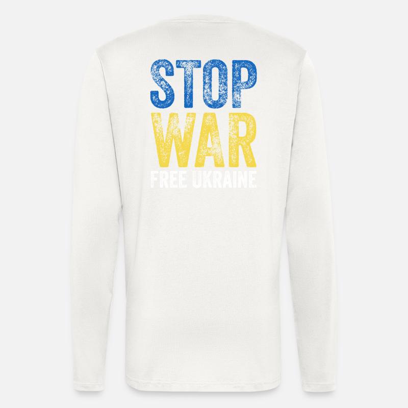 Ukraine Stop War - Langarmshirt - made by SPREAD  - OFF WHITE