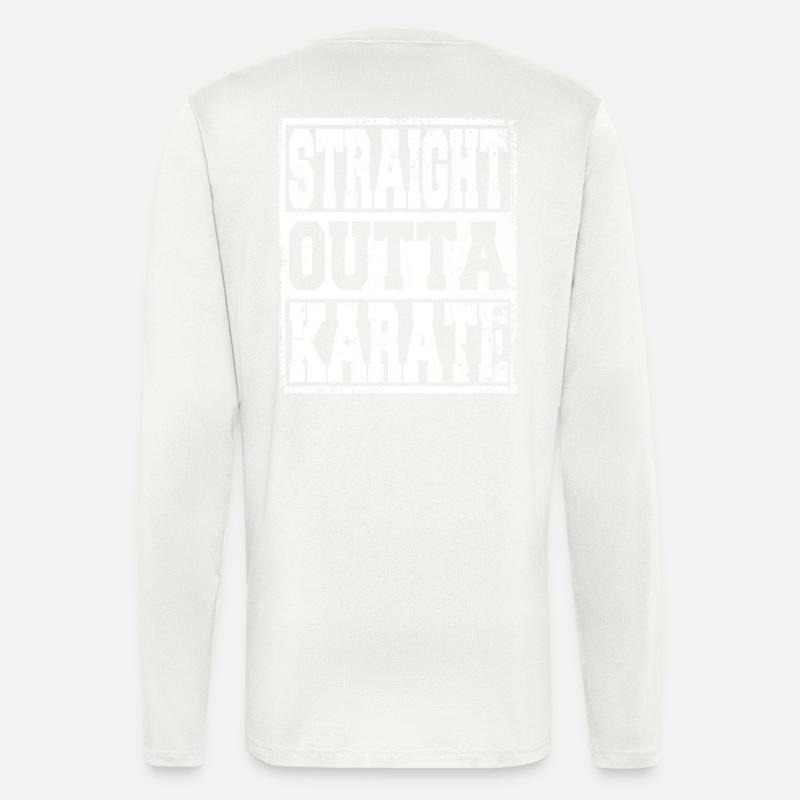 Karate saying funny - Longsleeve - made by SPREAD  - OFF WHITE