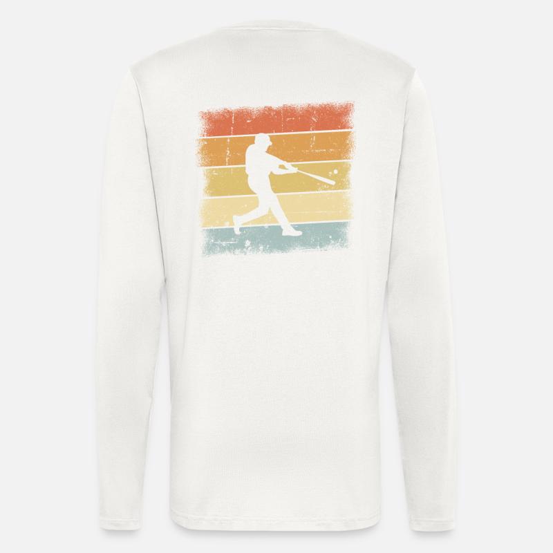 Baseball Sunset - Langarmshirt - made by SPREAD  - OFF WHITE