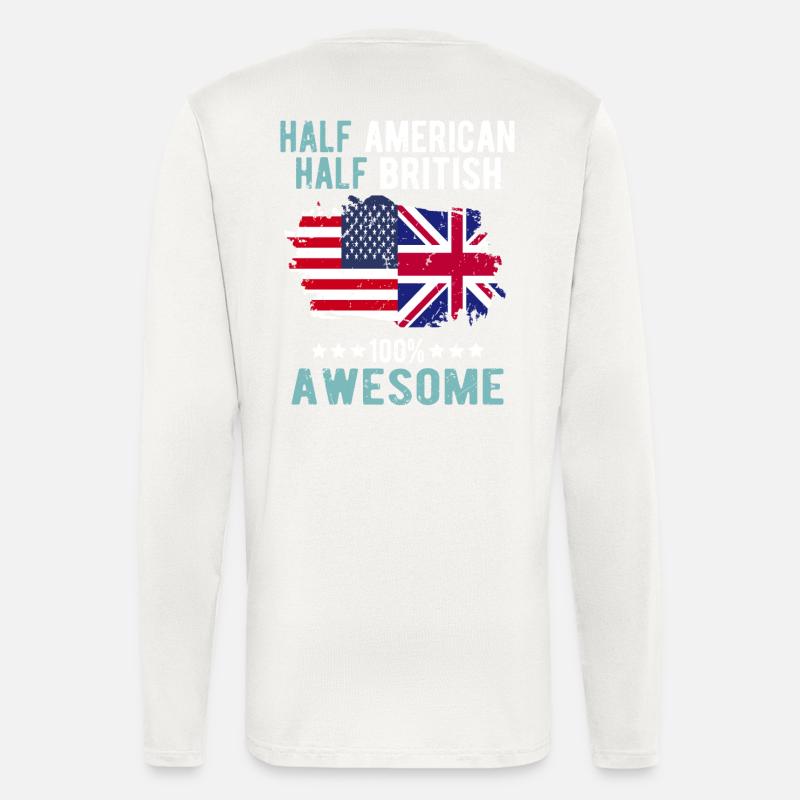 Half American Half British - Longsleeve - made by SPREAD  - OFF WHITE