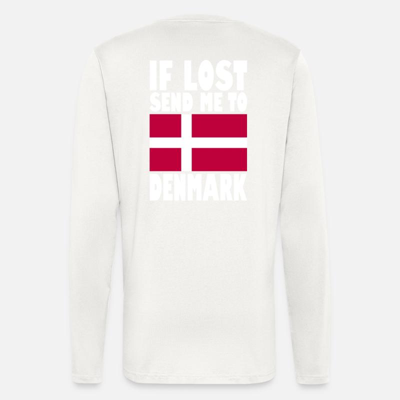 Denmark Flag Saying - Longsleeve - made by SPREAD  - OFF WHITE