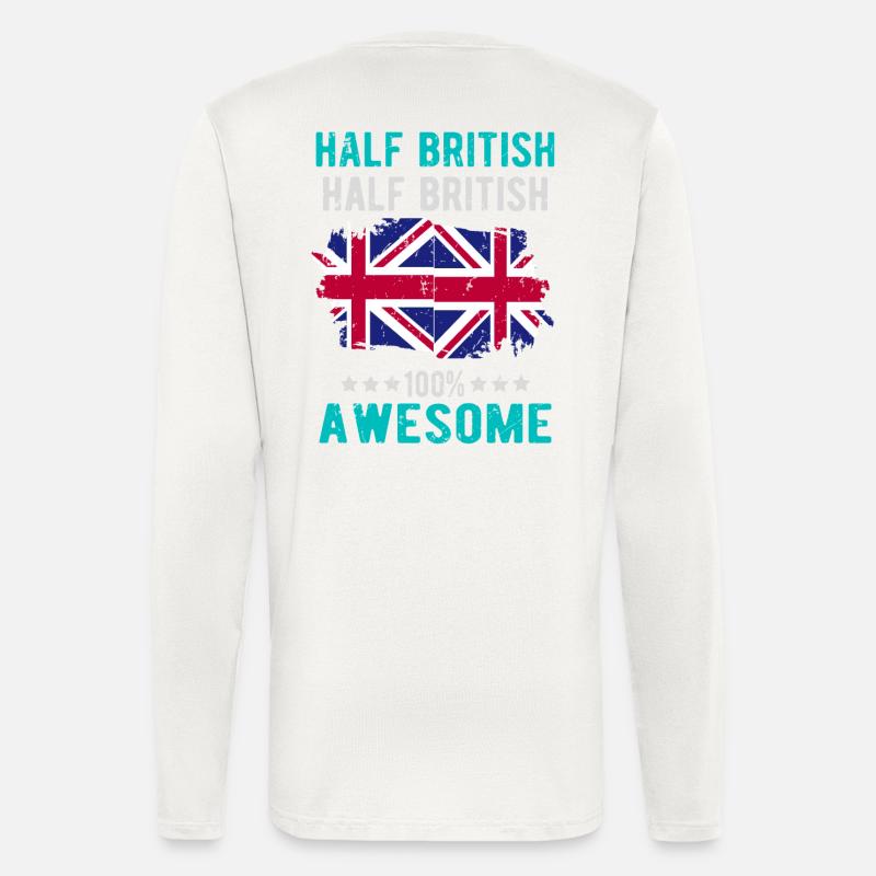 Half British Half British - Longsleeve - made by SPREAD  - OFF WHITE
