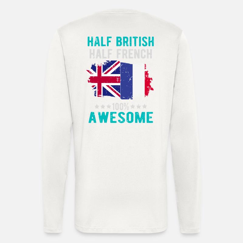 Half British Half British - Longsleeve - made by SPREAD  - OFF WHITE