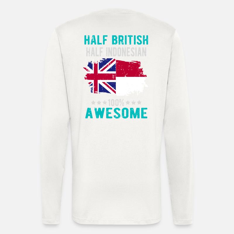Half British Half Indonesian - Longsleeve - made by SPREAD  - OFF WHITE