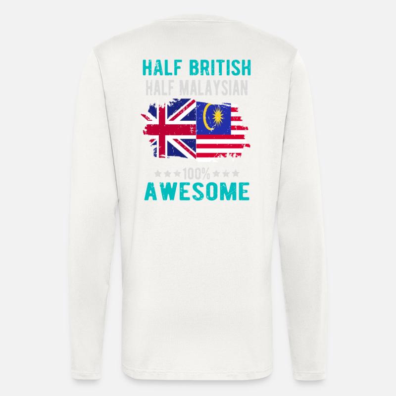 Half British Half Malaysian - Longsleeve - made by SPREAD  - OFF WHITE