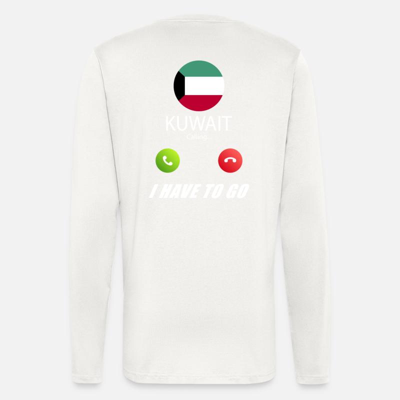 Kuwait calls lusiger flags - Longsleeve - made by SPREAD  - OFF WHITE