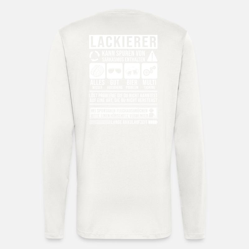 Lackierer Spruch lustig - Langarmshirt - made by SPREAD  - OFF WHITE