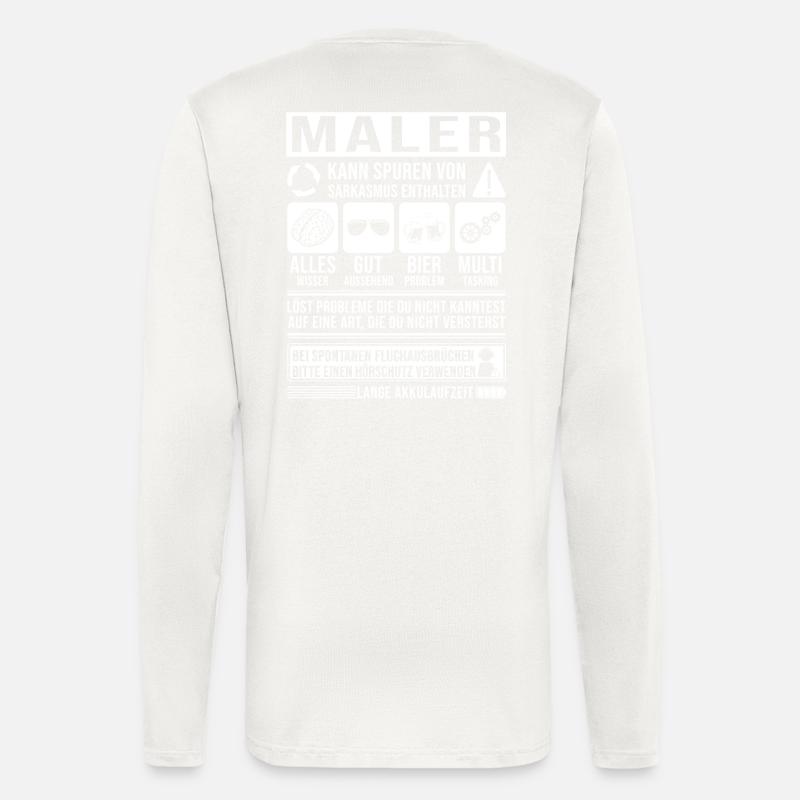 Maler Spruch lustig - Langarmshirt - made by SPREAD  - OFF WHITE