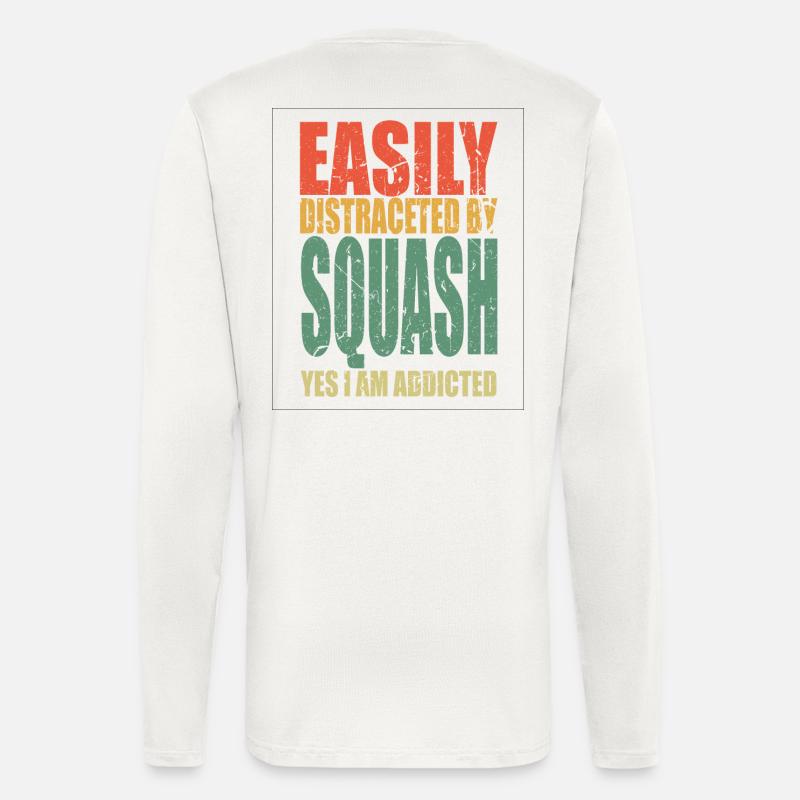 Squash saying funny - Longsleeve - made by SPREAD  - OFF WHITE