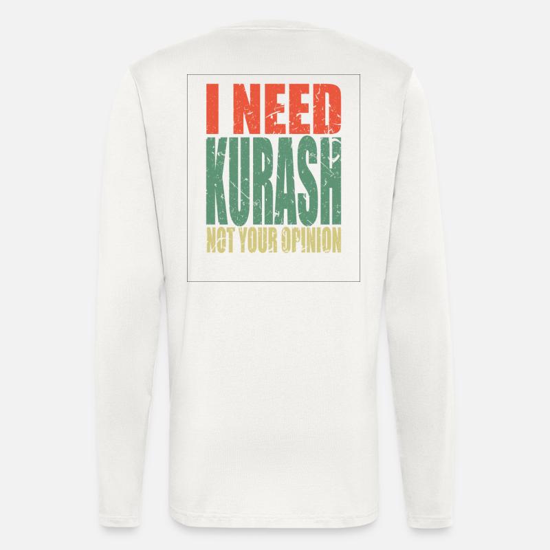 Kurash Spruch lustig - Langarmshirt - made by SPREAD - OFF WHITE