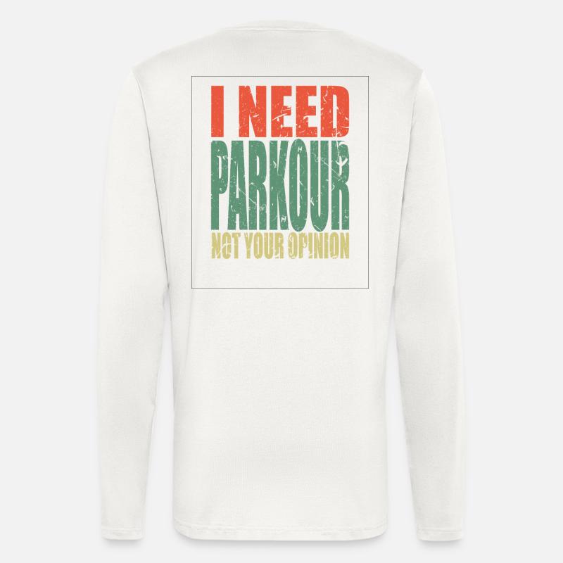 Parkour saying funny - Longsleeve - made by SPREAD - OFF WHITE