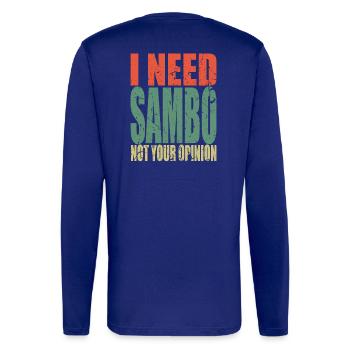 Sambo disant drôle - Manches longues bio décontracté fabriqué en UE - OFF WHITE - Dos