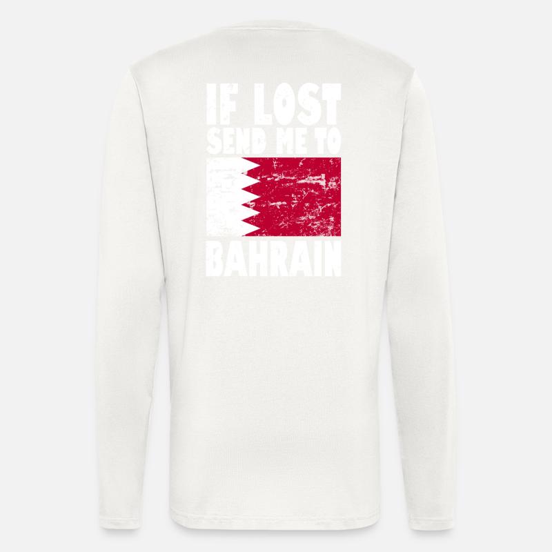 Bahrain Flagge Spruch - Langarmshirt - made by SPREAD  - OFF WHITE