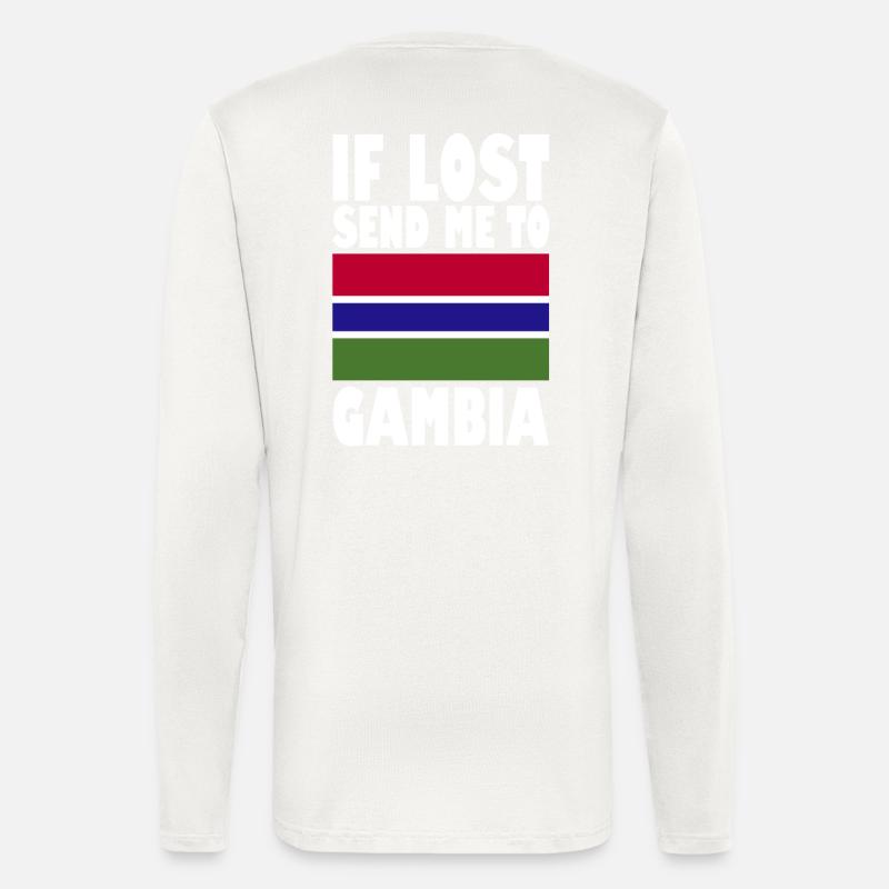 Gambia Flagge Spruch - Langarmshirt - made by SPREAD  - OFF WHITE