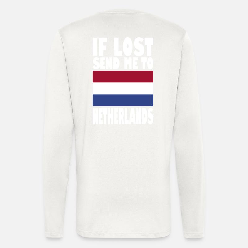 Niederlande Flagge Spruch - Langarmshirt - made by SPREAD  - OFF WHITE