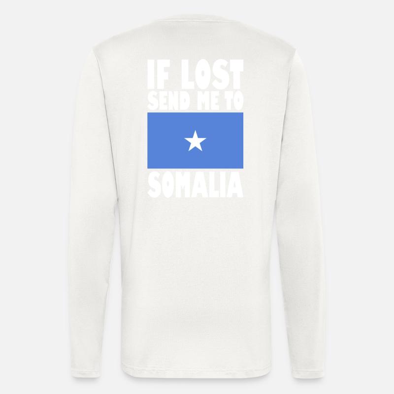 Somalia Flagge Spruch - Langarmshirt - made by SPREAD  - OFF WHITE