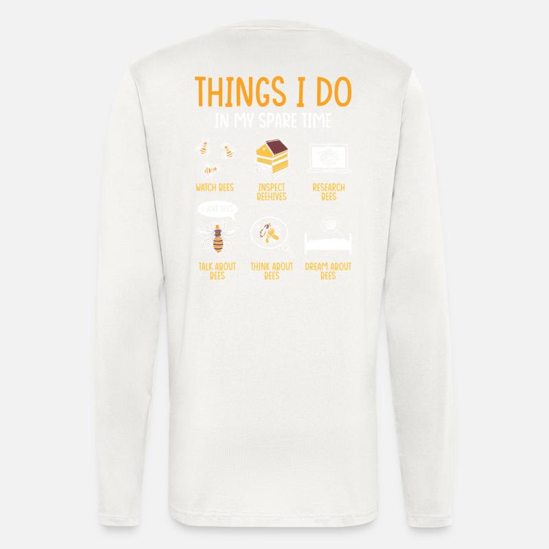 Beekeeper Gift Beekeeping Bees - Longsleeve - made by SPREAD - OFF WHITE