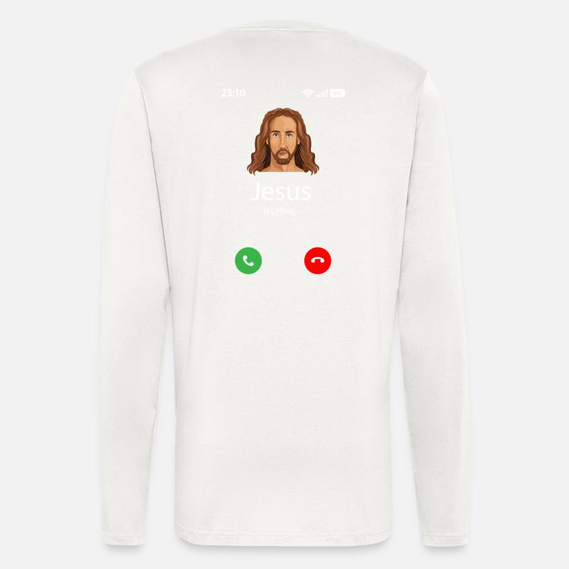 Jesus is calling - Longsleeve - made by SPREAD  - OFF WHITE
